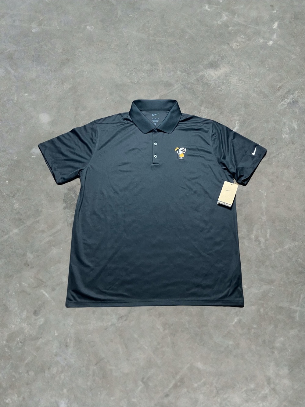 Nike Little Caesars Dri Fit Golf Corporate Polo Shirt Mens XL Black NWT
